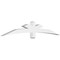 Ekena Millwork Alberta Architectural Grade PVC Gable Bracket, 84"W x 14"H x 4"D x 4"F, 4/12 Pitch GBP084X14X0404ALB00 - alternate 1